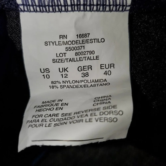 Swim Solutions Womens One piece Floral Tiered Tummy control Swimsuit Size 10 - Picture 4 of 11